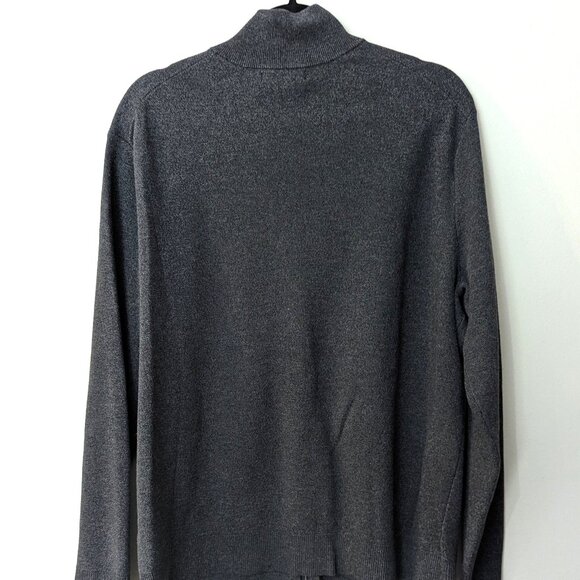 Banana Republic Men's Charcoal Gray Full Zip Knit Jacket. Size XL - Picture 3 of 3
